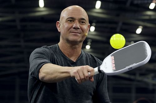 Agassi at ISPO Munich (Image Source: Getty)