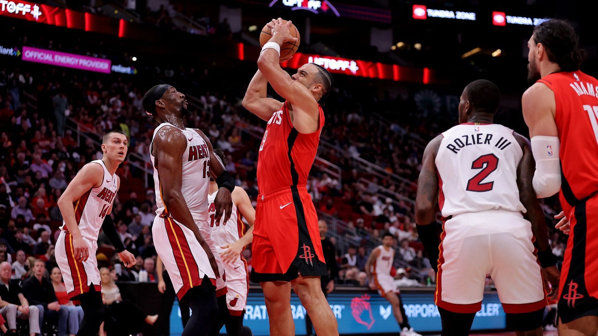 NBA fans erupt after wild fight leads to 6 ejections during Heat vs Rockets game. (Photo: IMAGN)