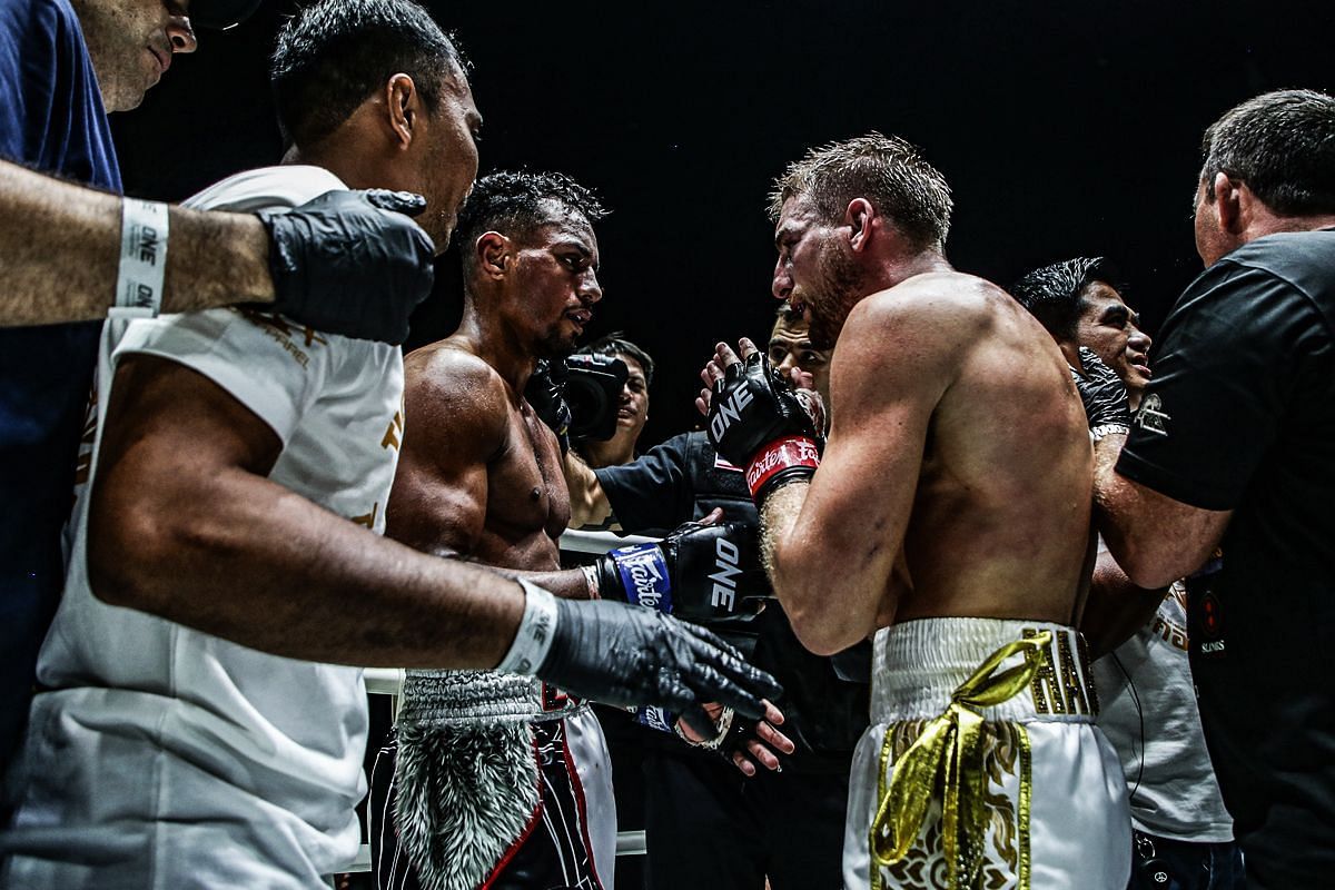 Jonathan Haggerty describes title fight with Felipe Lobo as tough. -- Photo by ONE Championship