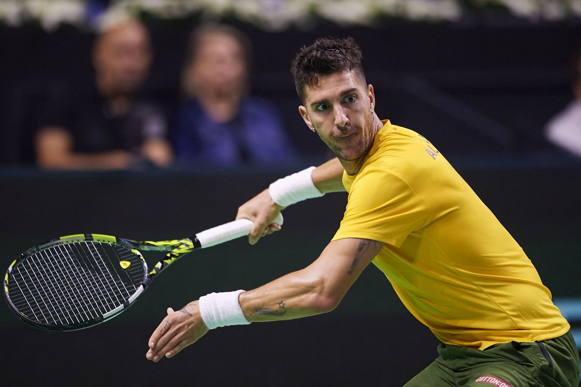 Thanasi Kokkinakis at Davis Cup Finals [Image Source: Getty Images]