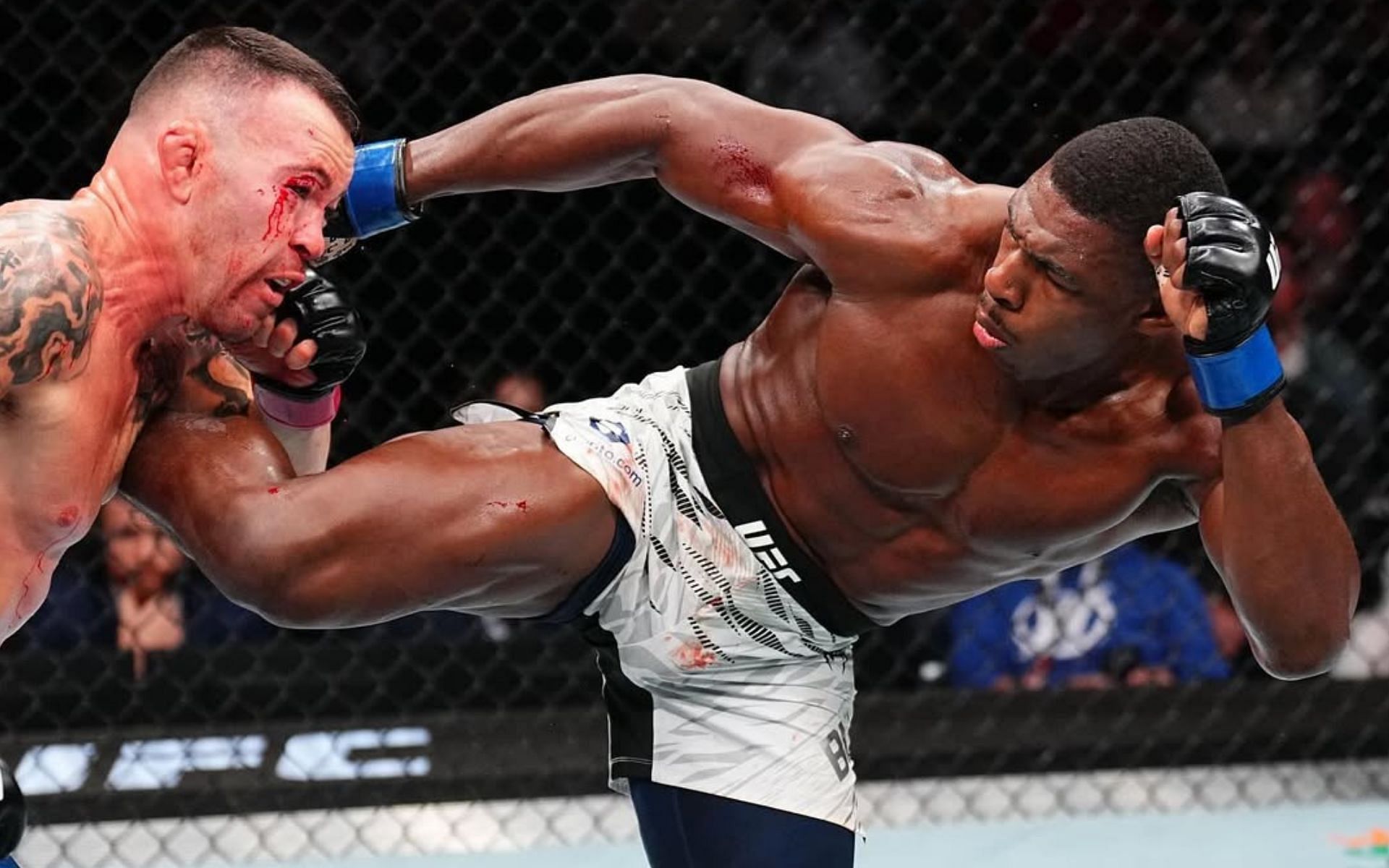 With a win over Colby Covington (left), Joaquin Buckley (right) has become a serious title contender. [Image courtesy: @ufc on Instagram]