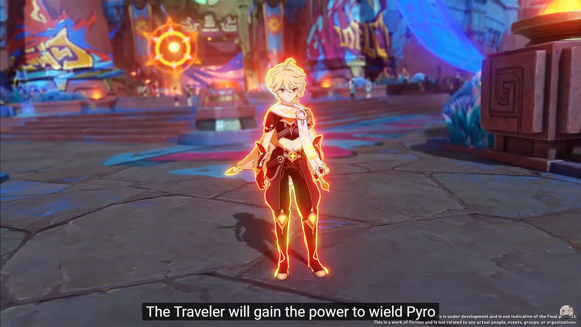 Pyro Traveler revealed (Image via HoYoverse)