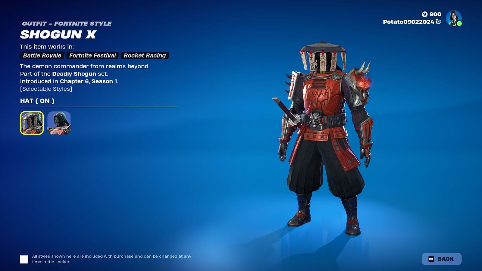 How to get the Shogun X skin in Fortnite