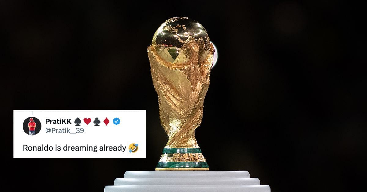 Saudi Arabia secures hosting rights of 2034 FIFA World Cup (image via Getty and X/@Pratik__39)