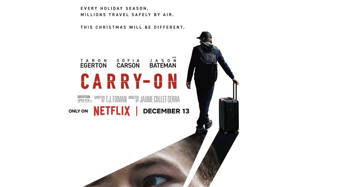 The poster of Carry-On (Screenshot via Instagram/@sofiacarson)