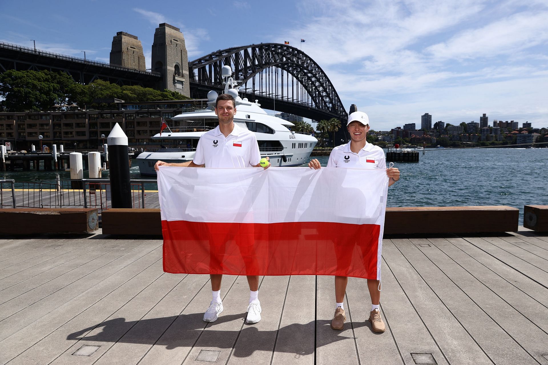 Team Poland at the United Cup 2025. (Photo: Getty)