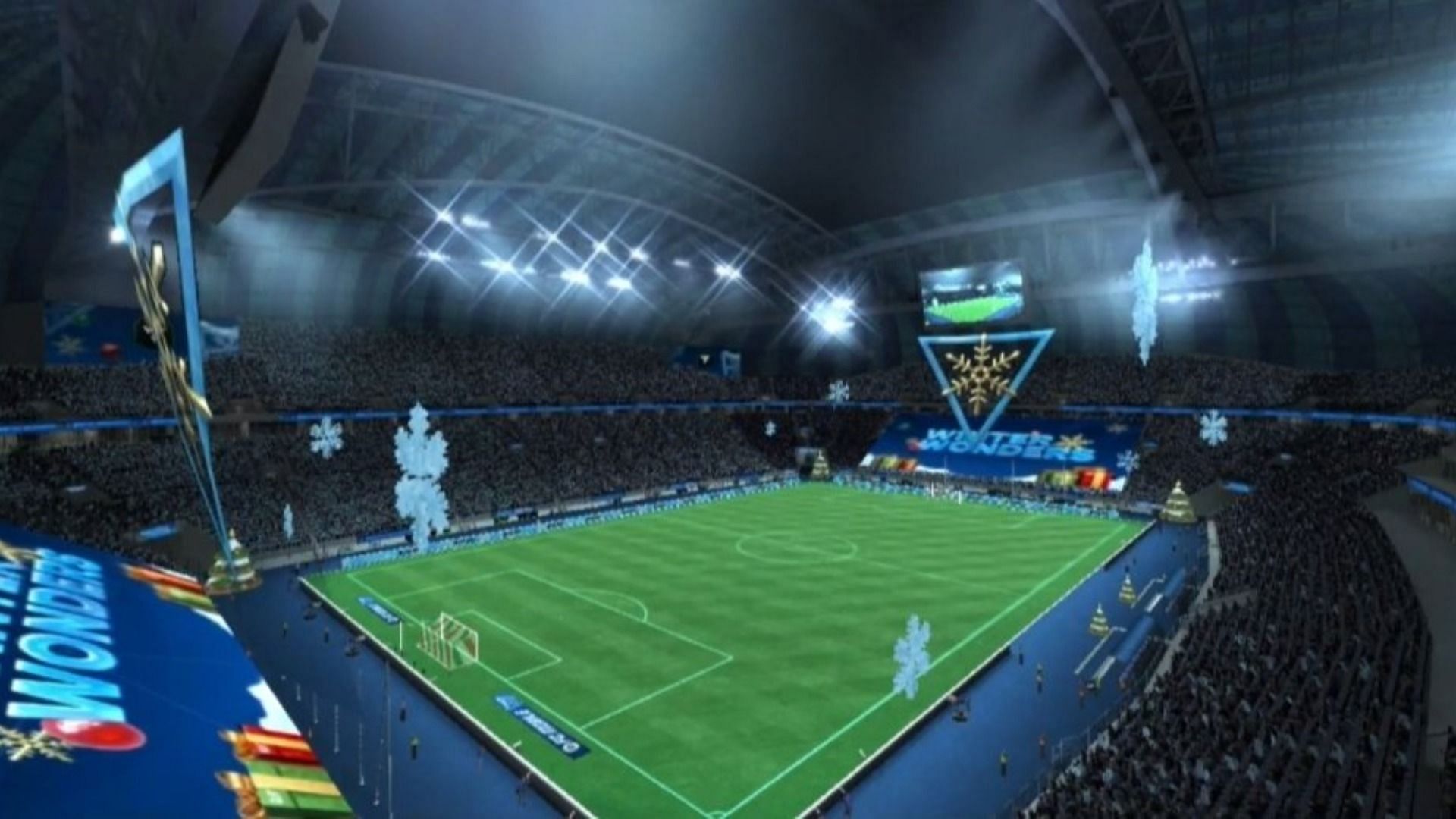 EA FC Mobile Winter Wonders themed Stadium Tifos (Image via EA Sports)