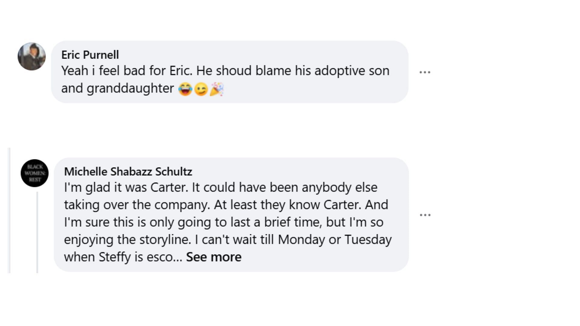 Fans believe Carter is a known devil (Image via Facebook/The Bold and the Beautiful)