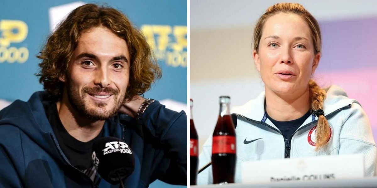 Stefanos Tsitsipas and Danielle Collins - Getty Images