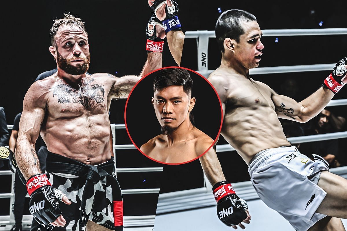 Lito Adiwang sees Jarred Brooks using his striking to sep his submission game against Reece McLaren at ONE Fight Night 26. -- Photo by ONE Championship