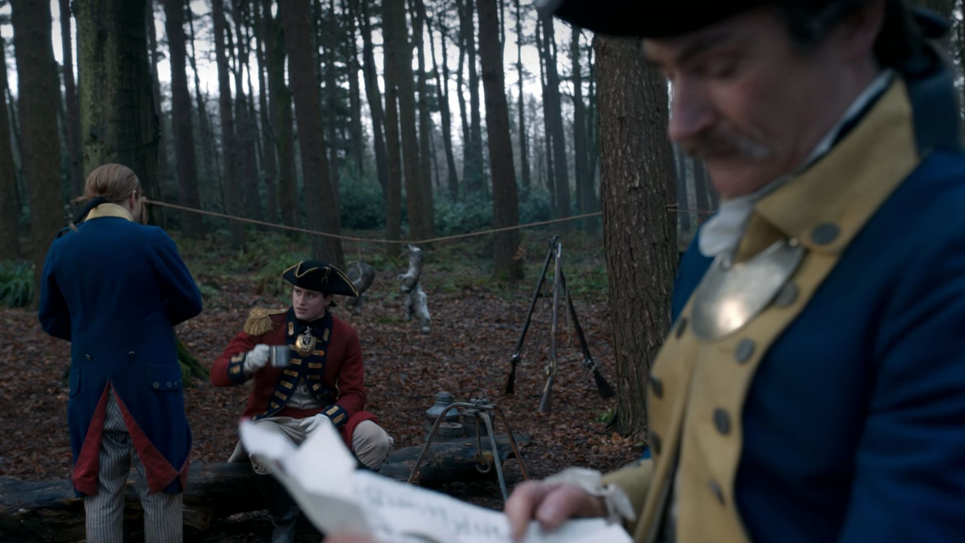 William at the Hessian camp (Image via Starz)