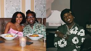 Coach Prime's daughter Deiondra Sanders drops a 4-word message of getting into the Christmas spirit with fiancee Jacquees