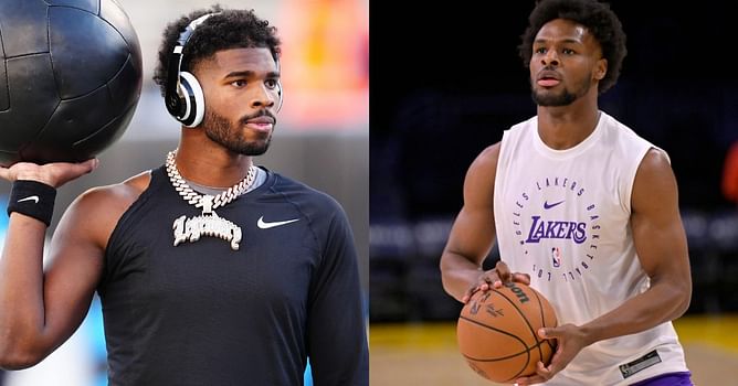 Shedeur Sanders has 5-word reaction to Bronny James' career-best night with Lakers in G-league