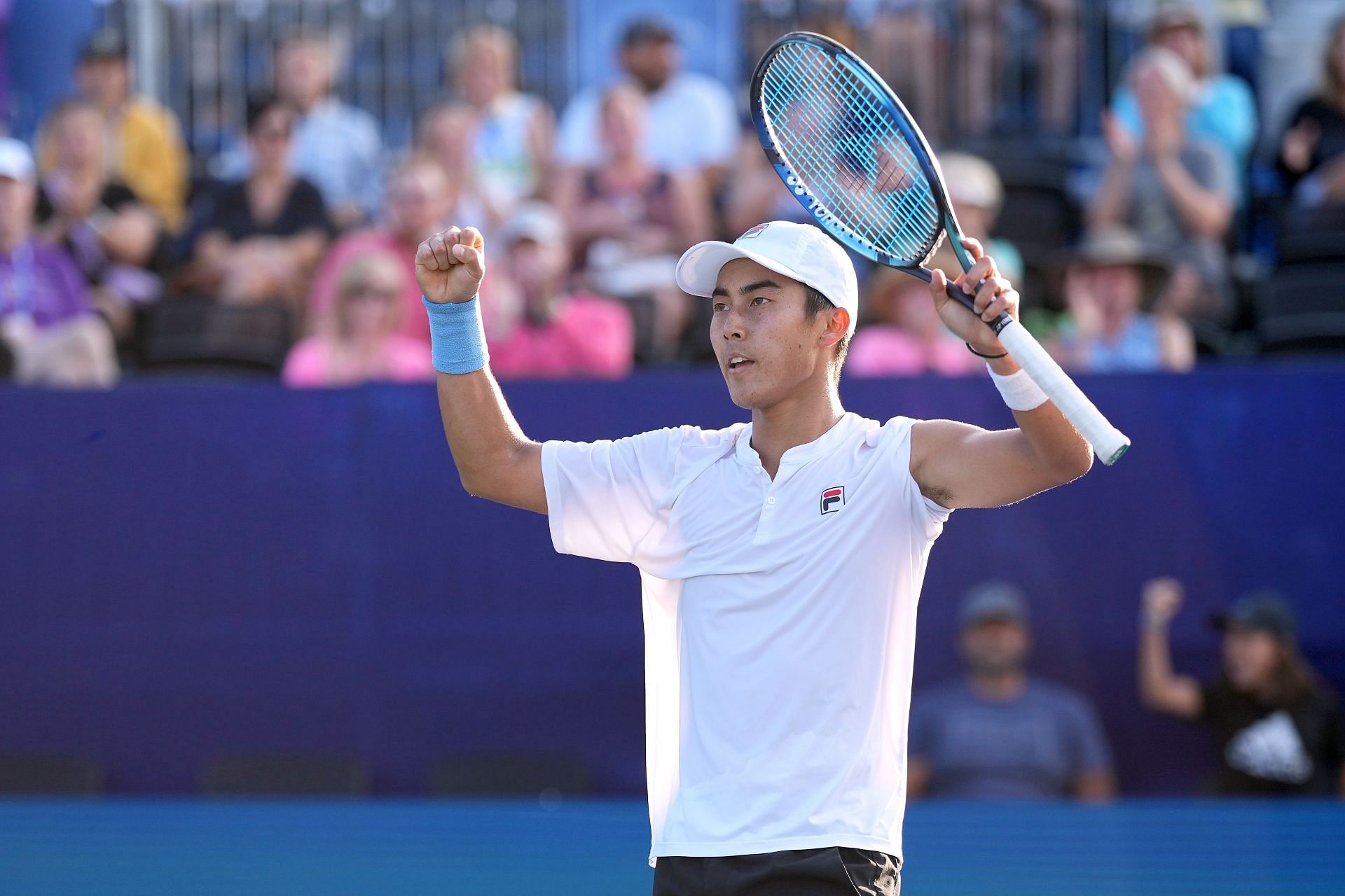 Rinky Hijikata at the Winston-Salem Open 2024. (Photo: Getty)