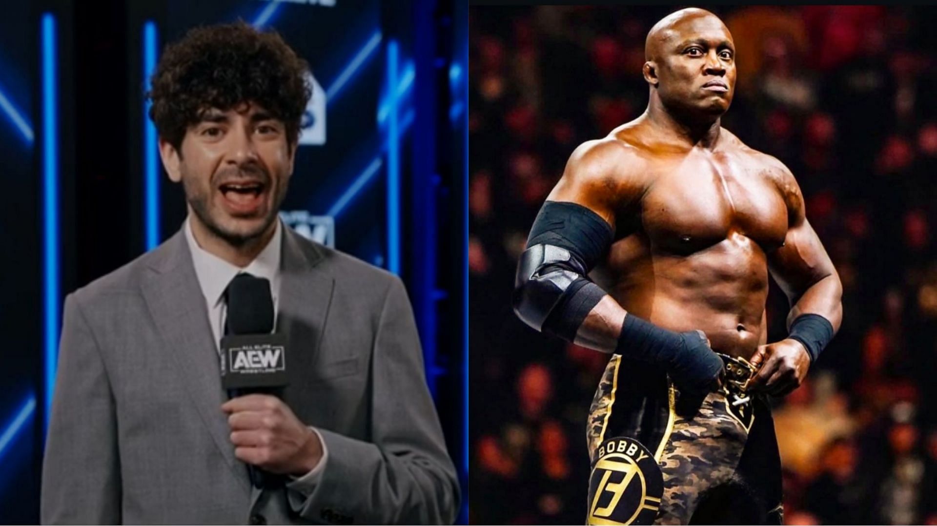 Tony Khan (left) and Bobby Lashley (right) (Image Credits: AEW