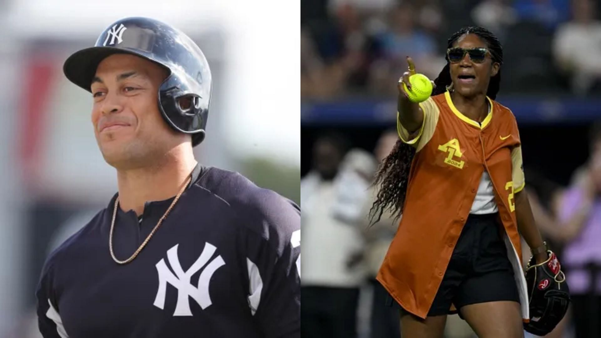 New York Yankees Slugger Giancarlo Stanton &amp; Comedian Tiffany Haddish