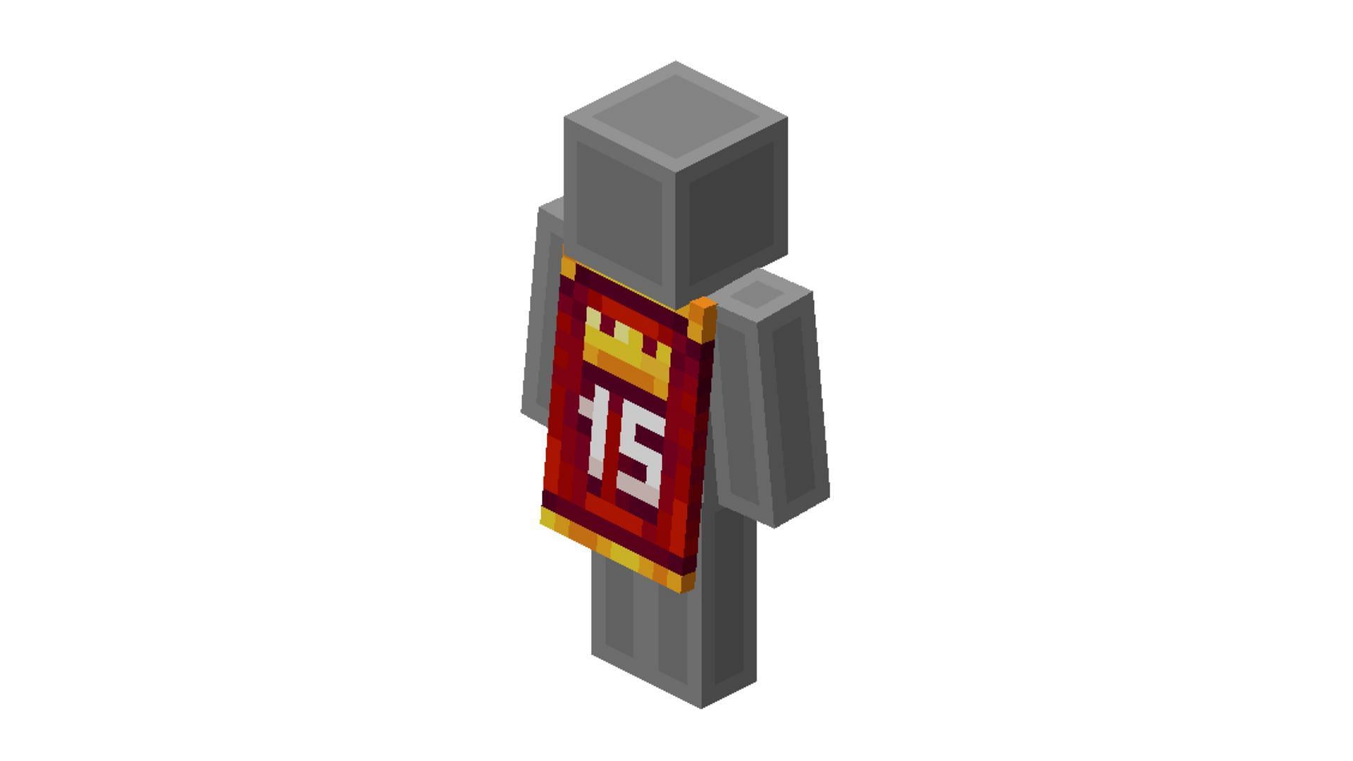 MCC 15th Year cape was given to those who completed a challenge in the Bedrock Edition event server (Image via Minecraft Wiki)