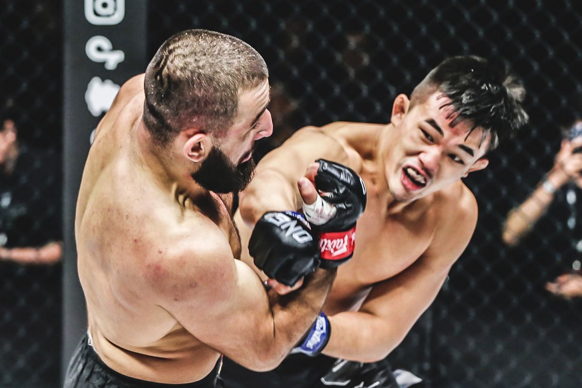 Christian Lee fighting Kiamran Abbasov | Image credit: ONE Championship