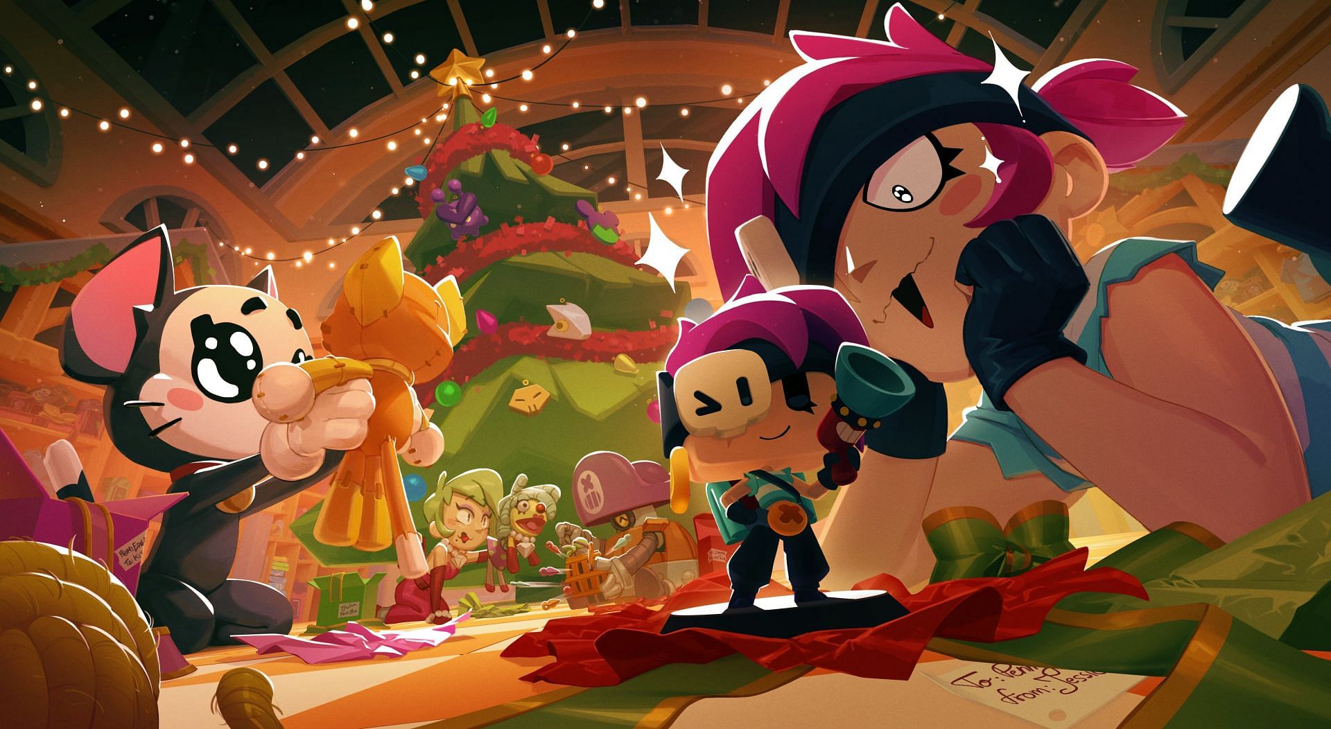 All the details about the Brawl Stars Brawlidays event and Mega Tree gifts (Image via Supercell)