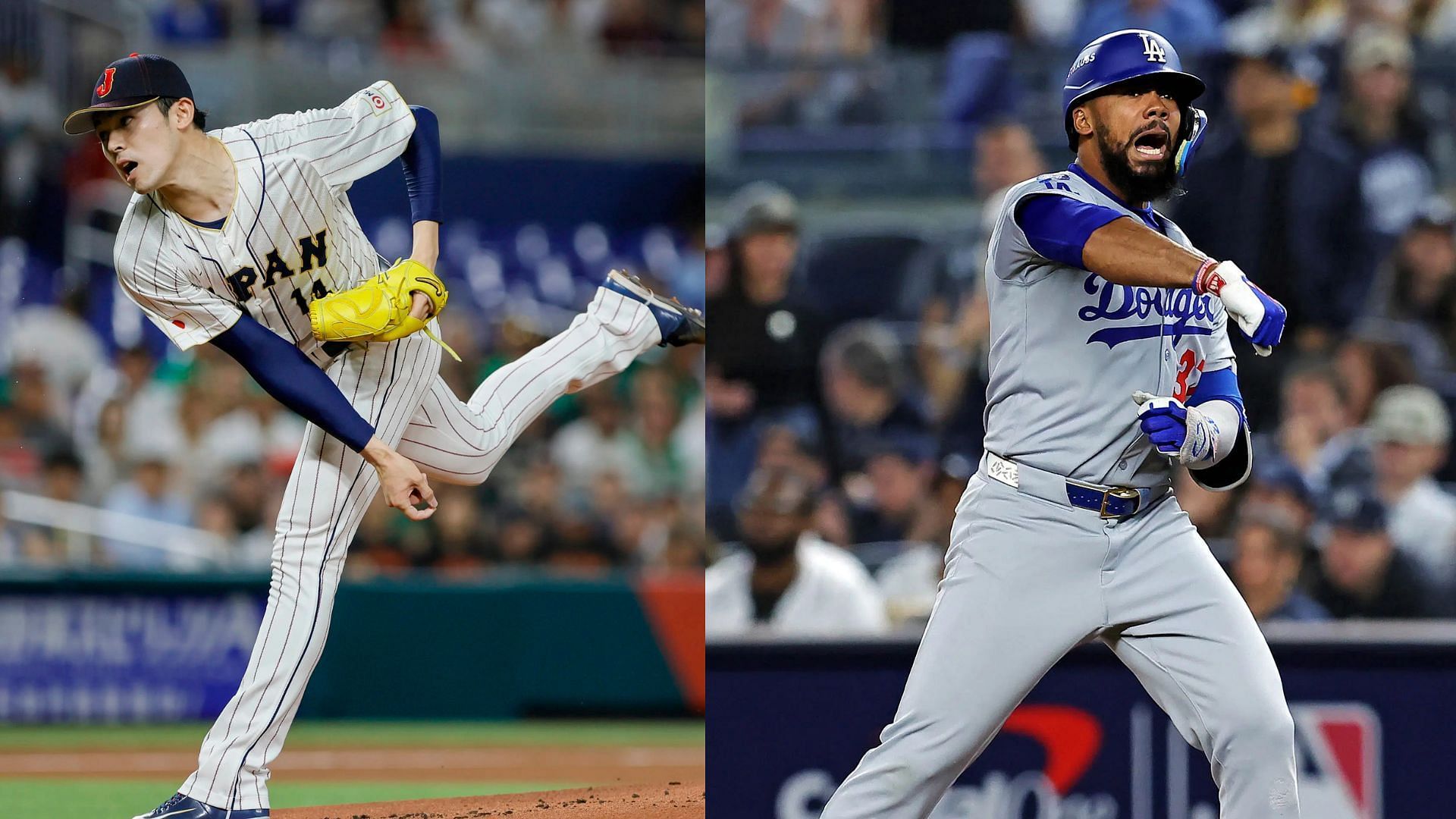 The Los Angeles Dodgers could look to pursue Teoscar Hernandez and Roki Sasaki after missing out on Juan Soto (Photo Source: IMAGN)