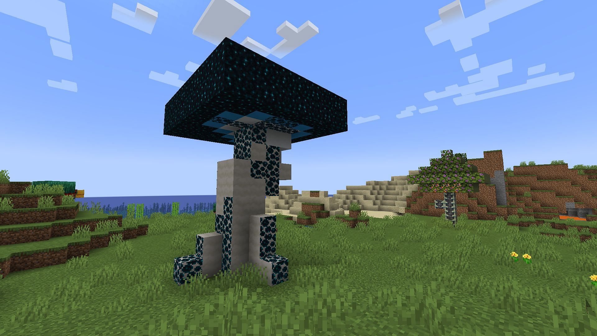 The Sculk dimension could have mushrooms like this (Image via Mojang Studios)