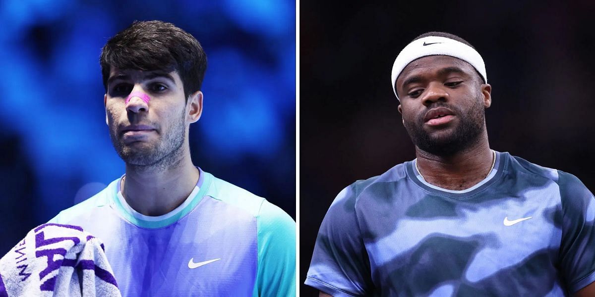 Carlos Alcaraz (L), Frances Tiafoe (R), Sources: Getty