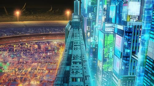 Akihabara, as seen in the anime (Image via J.C.Staff)