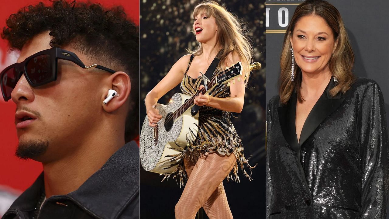 Patrick Mahomes, Taylor Swift (Source: Getty) | Randi Mahomes (Source: Imagn)