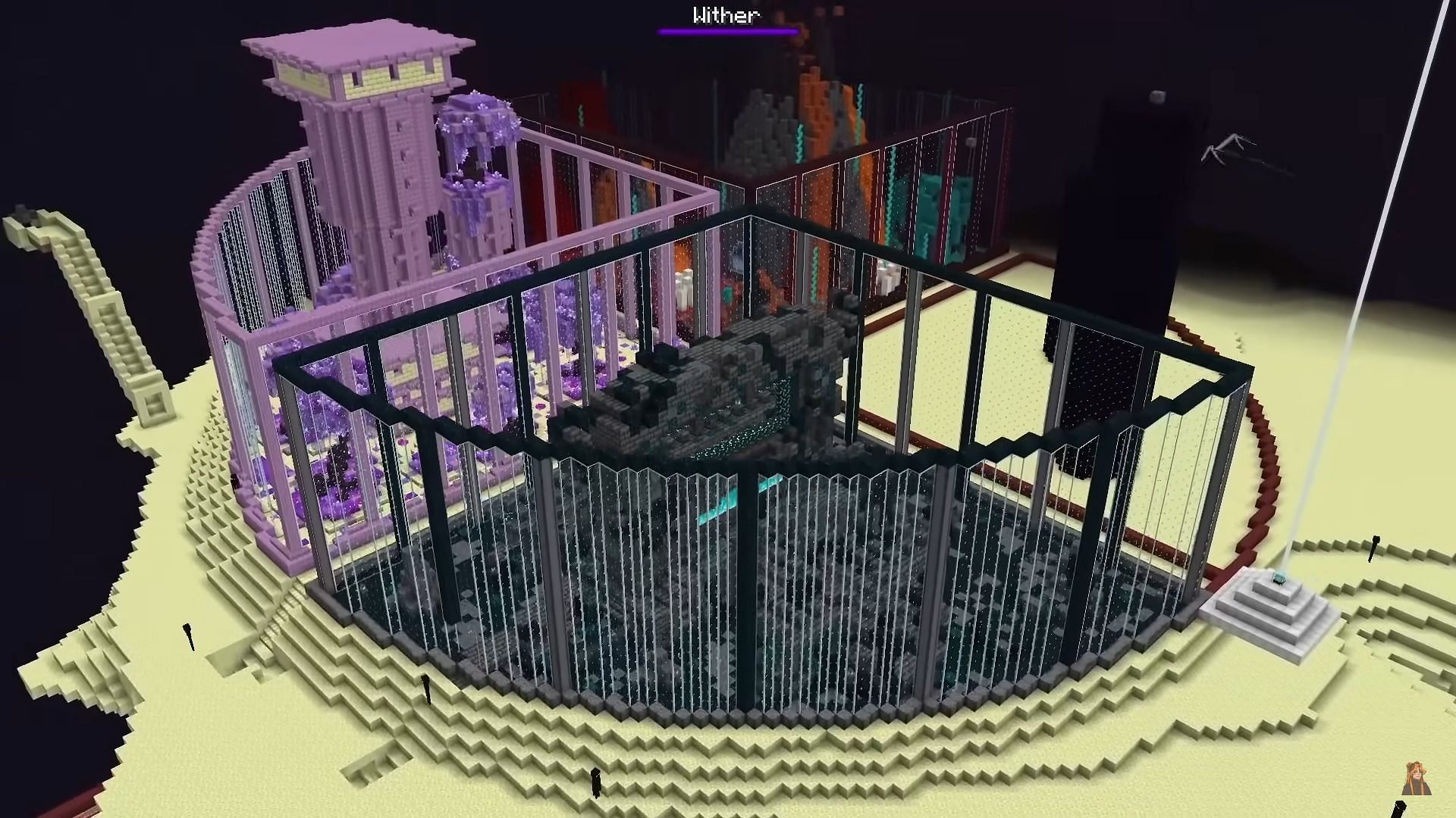 Imagine building a zoo for Ender Dragon (Image via Mojang Studios || YouTube/@Tootsie22 )