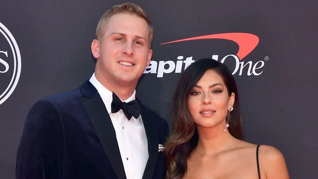 Jared Goff with Christen Harper (Source: Getty)