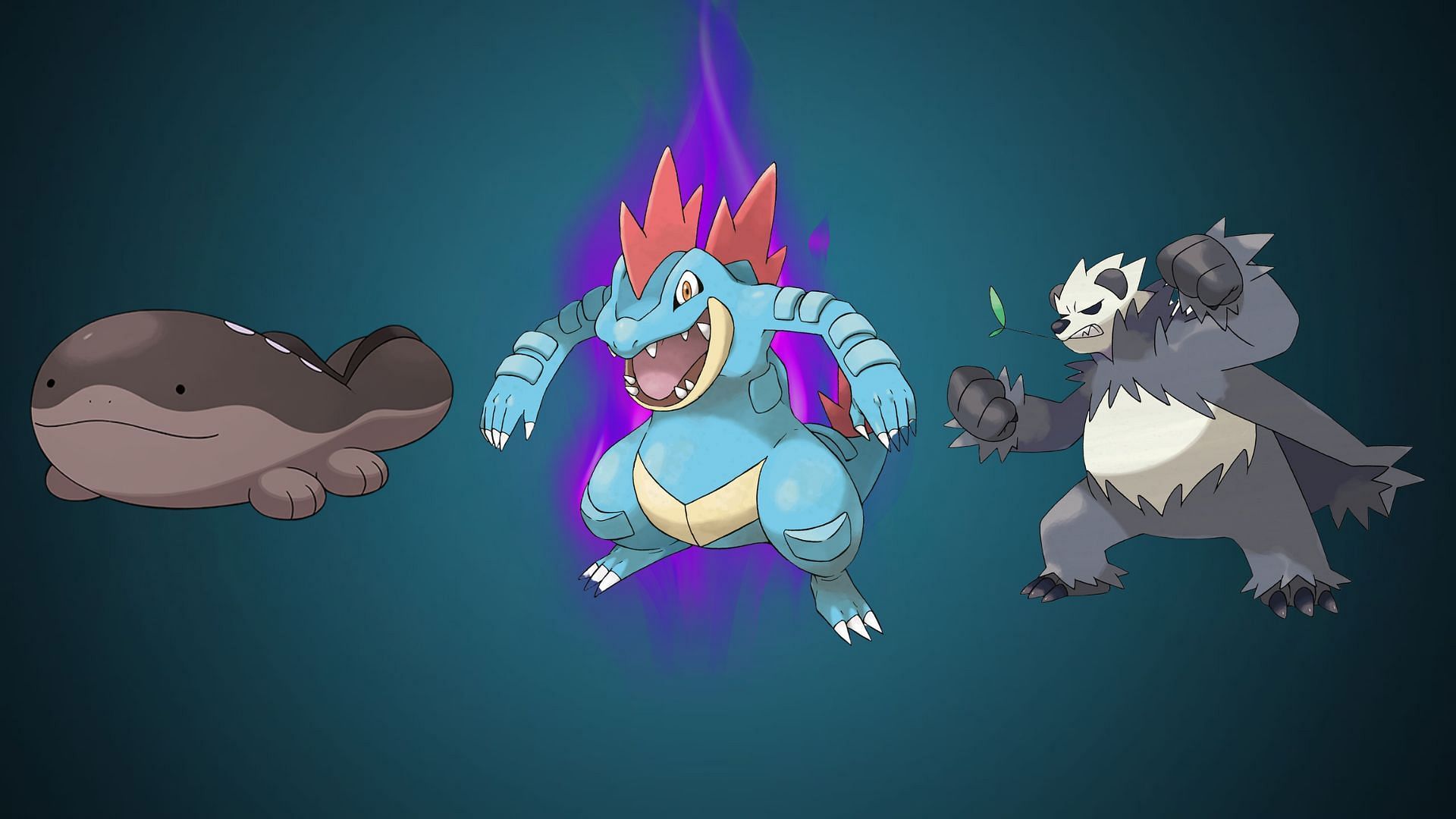 Clodsire, Shadow Feraligatr, and Pangoro (Image via TPC)