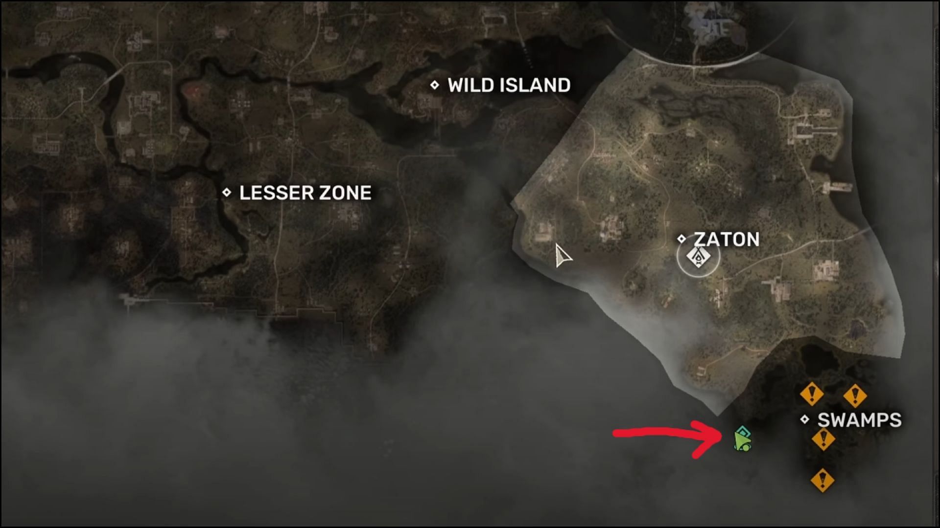 Whereabouts for Swamps in Stalker 2 (Image via GSC Game World)