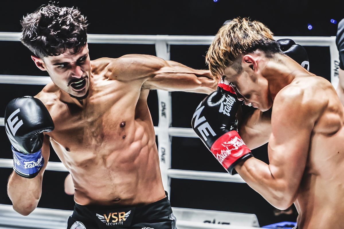 Elias Mahmoudi fighting Taiki Naito | Image credit: ONE Championship