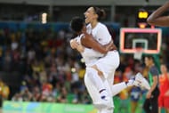 Angel McCoughtry and Diana Taurasi during the Rio de Janeiro Olympics 2016