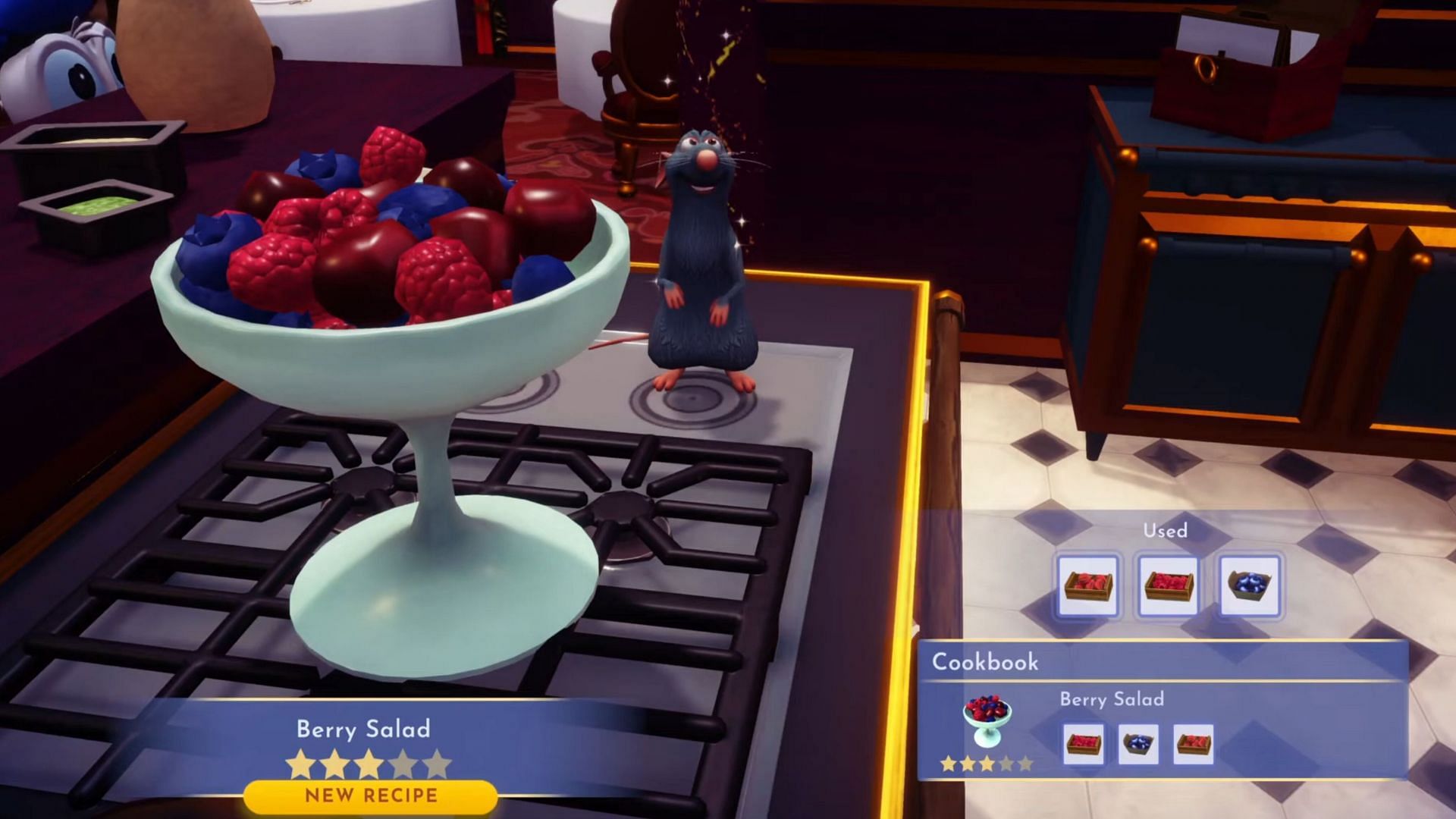 You need three different types of berries for this recipe (Image via Gameloft)