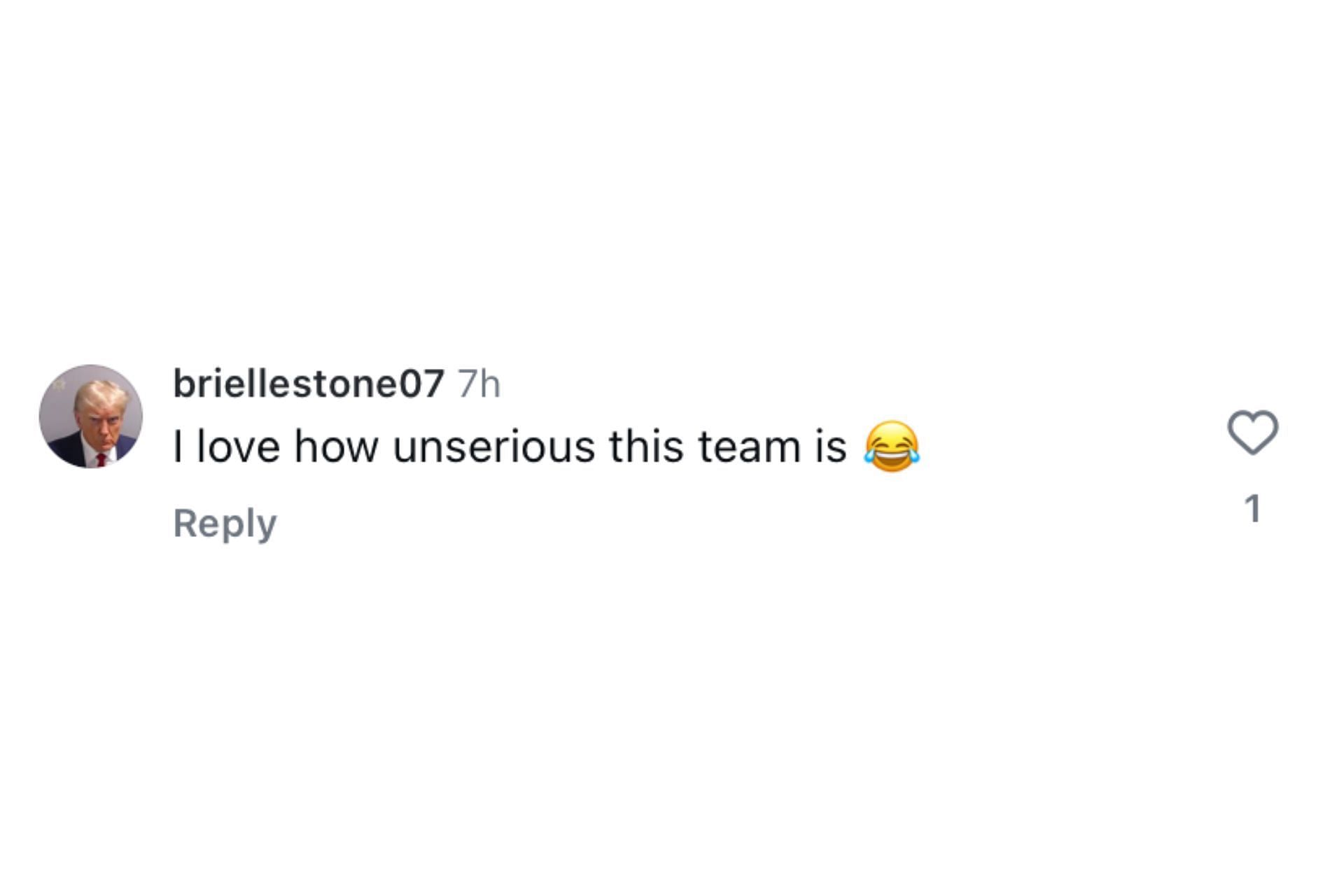 A fan comment on the South Carolina Gamecocks&#039;s Christmas post. (Credits: IG / South Carolina Gamecocks)