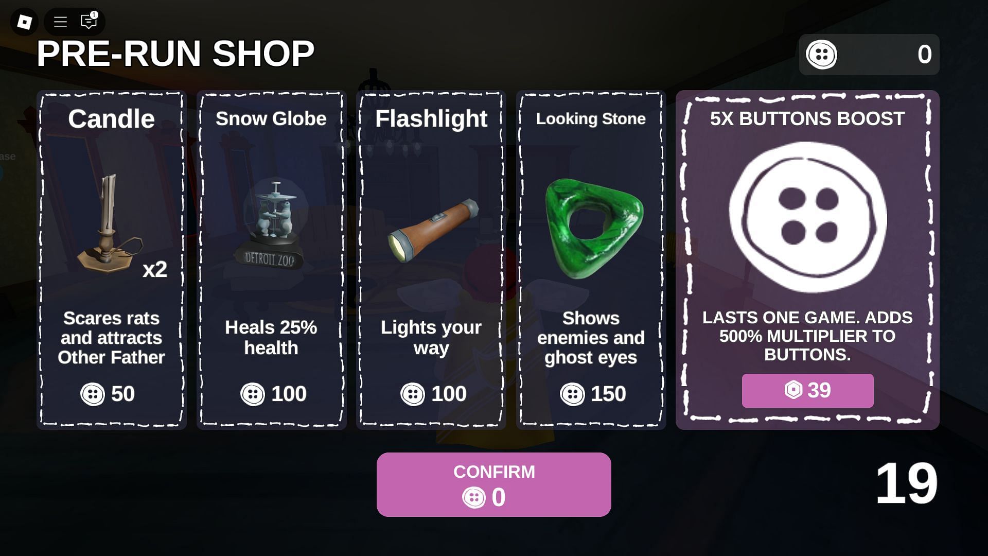 The Pre-Run Shop (Image via Roblox)