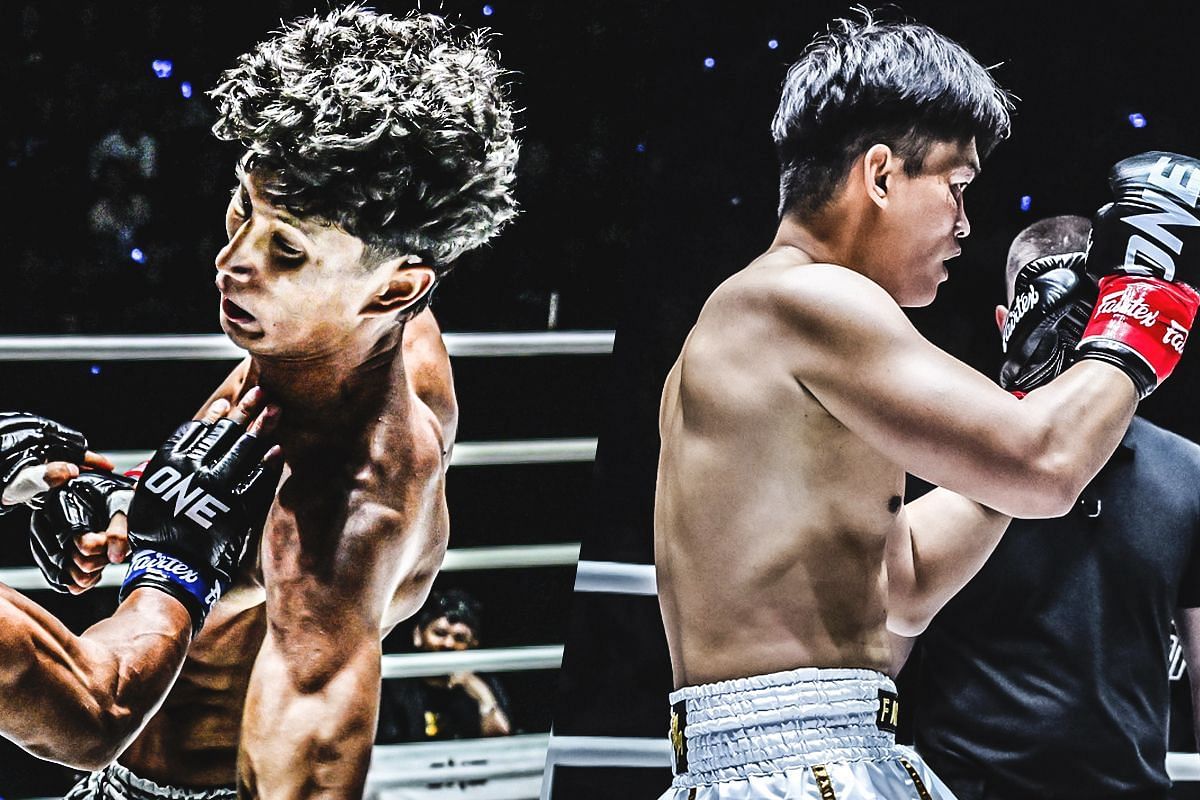 Nabil Anane (Left) faces Petchtanong (Right) at Lumpinee