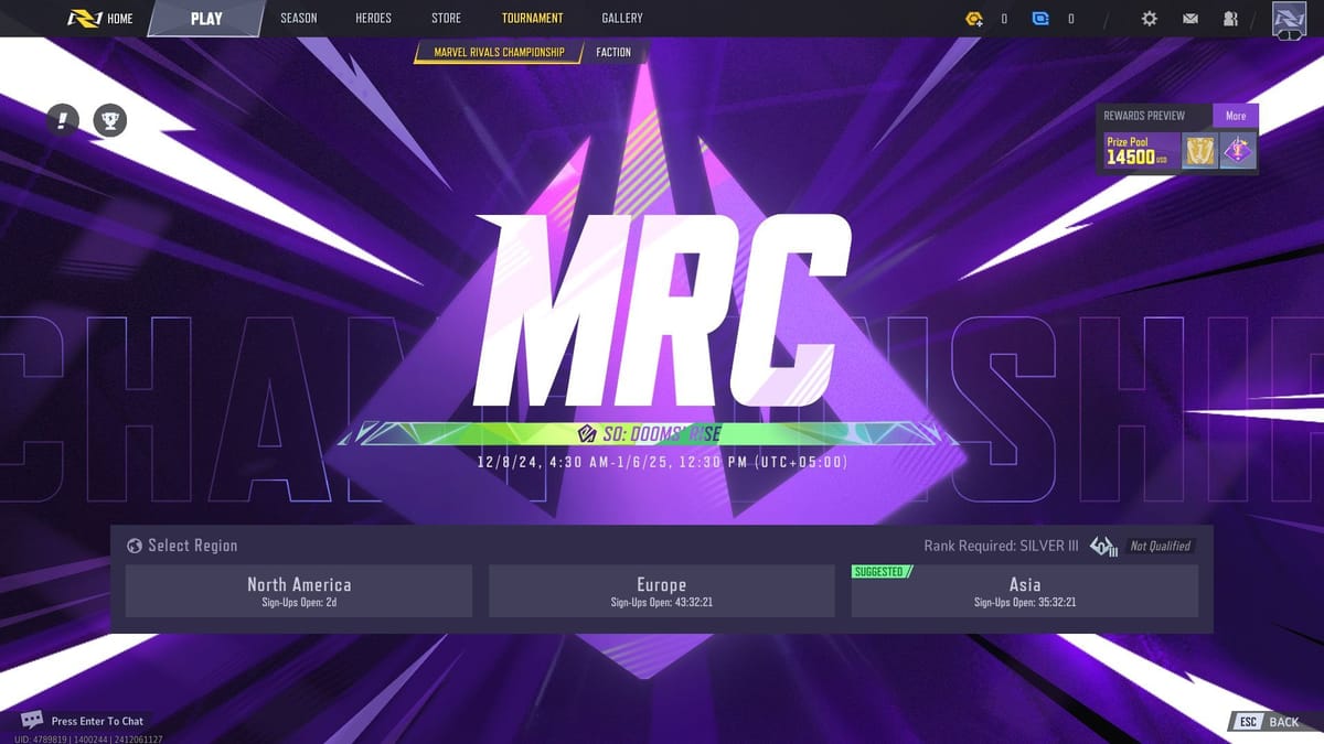 Marval Rivals Title What is Marvel Rivals Championship? Schedule, rewards, and more explained