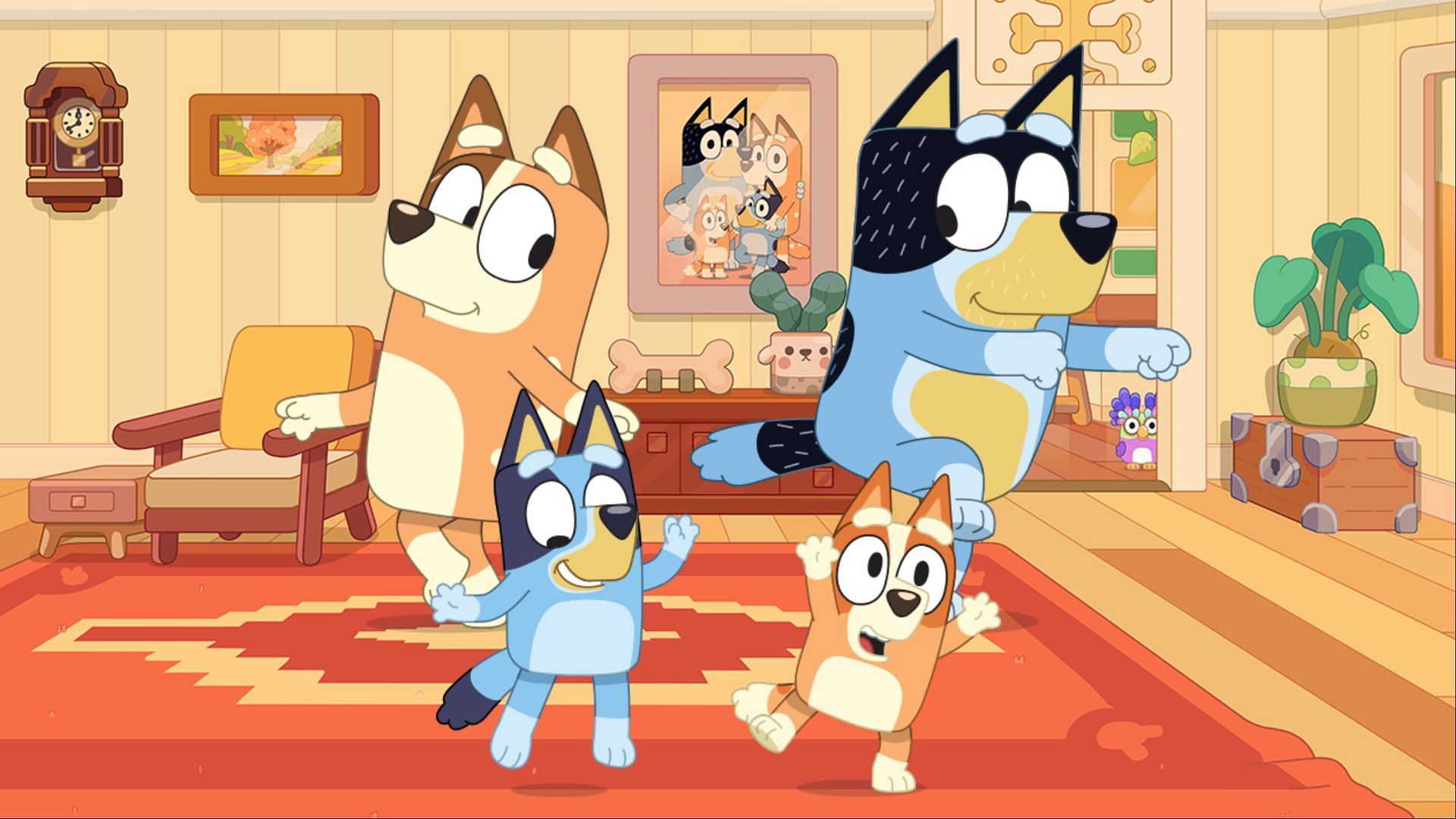 Bluey and his family (Image via BlueyTV)