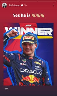 Damon Hill's Instagram story. Credit: Damon Hill on Instagram.