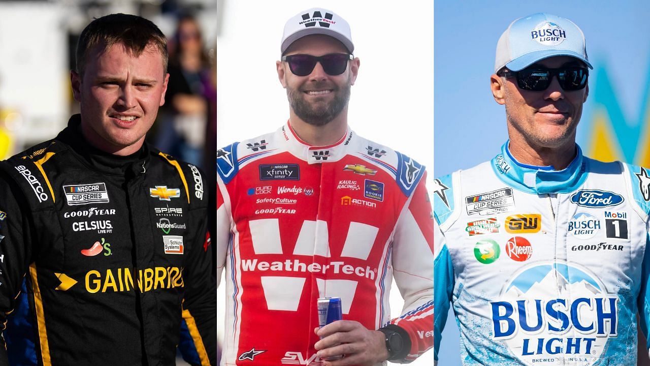 Justin Haley, Shane van Gisbergen, and Kevin Harvick