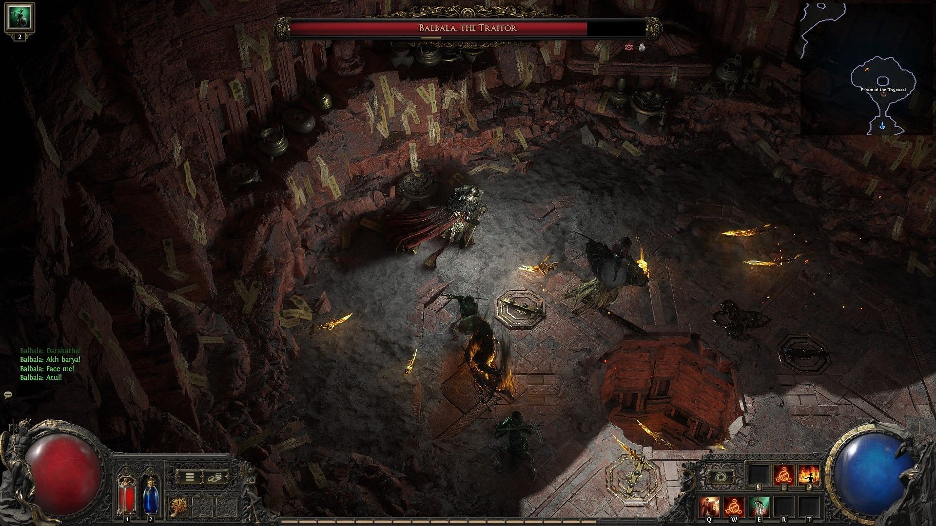 Spawning daggers in the air (Image via Grinding Gear Games)