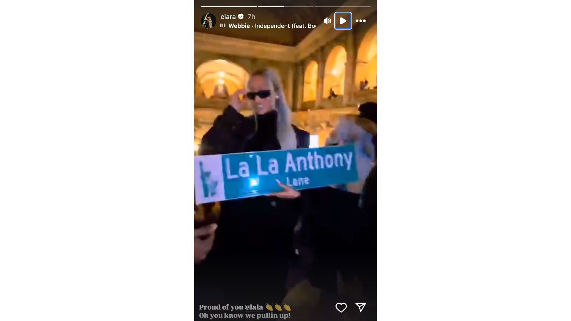 Ciara shares a message of support for Anthony: Photo Credits: Ciara&#039;s IG account