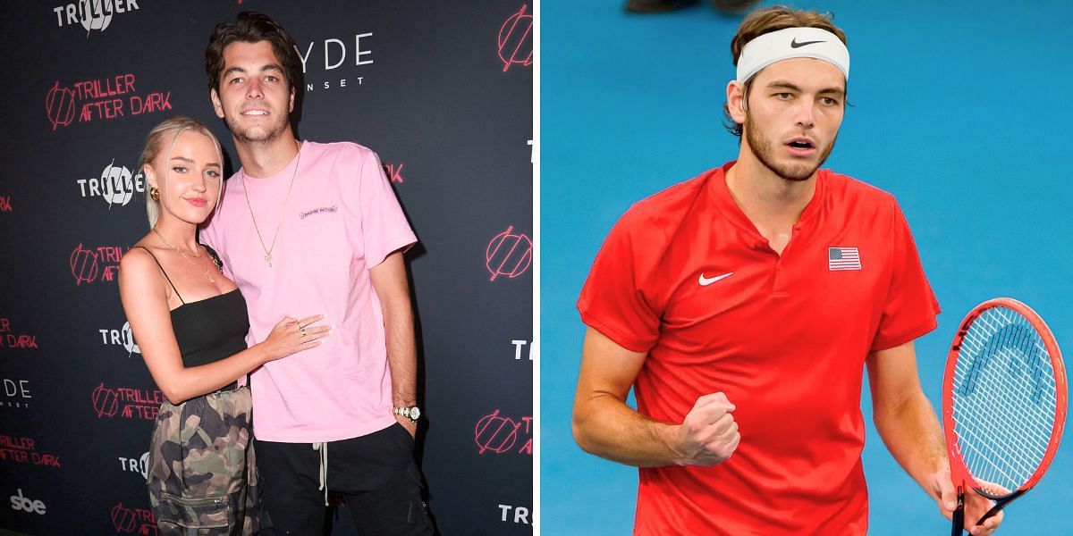 Taylor Fritz (R) with Morgan Riddle (L) [Image Source: Getty Images]