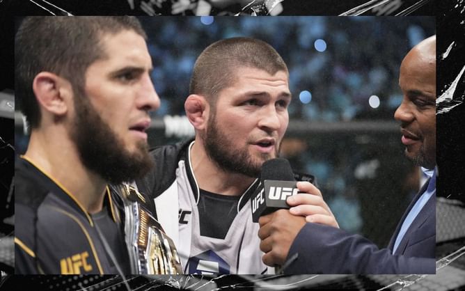 Photos: Khabib Nurmagomedov goes hard on Islam Makhachev in one-on-one training session, shares pictures with five-word message