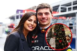 Kelly Piquet shares adorable picture with Penelope Kvyat next to a large Christmas tree