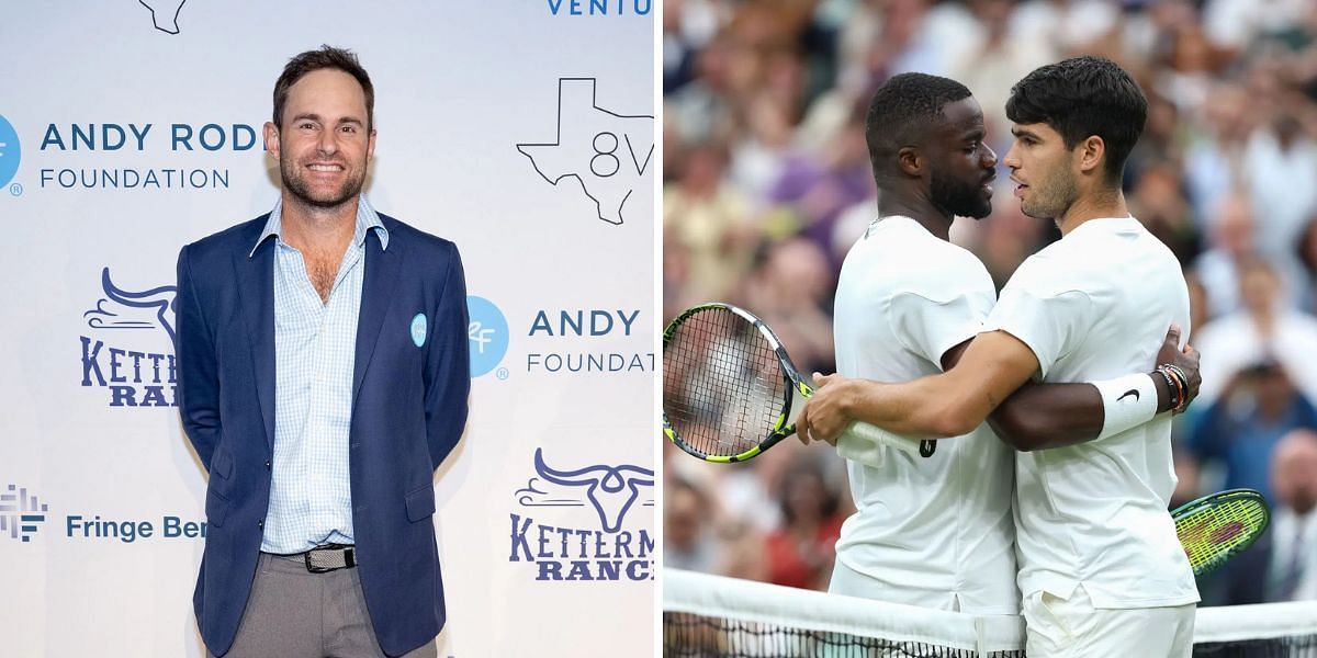 Andy Roddick, Carlos Alcaraz and Frances Tiafoe 