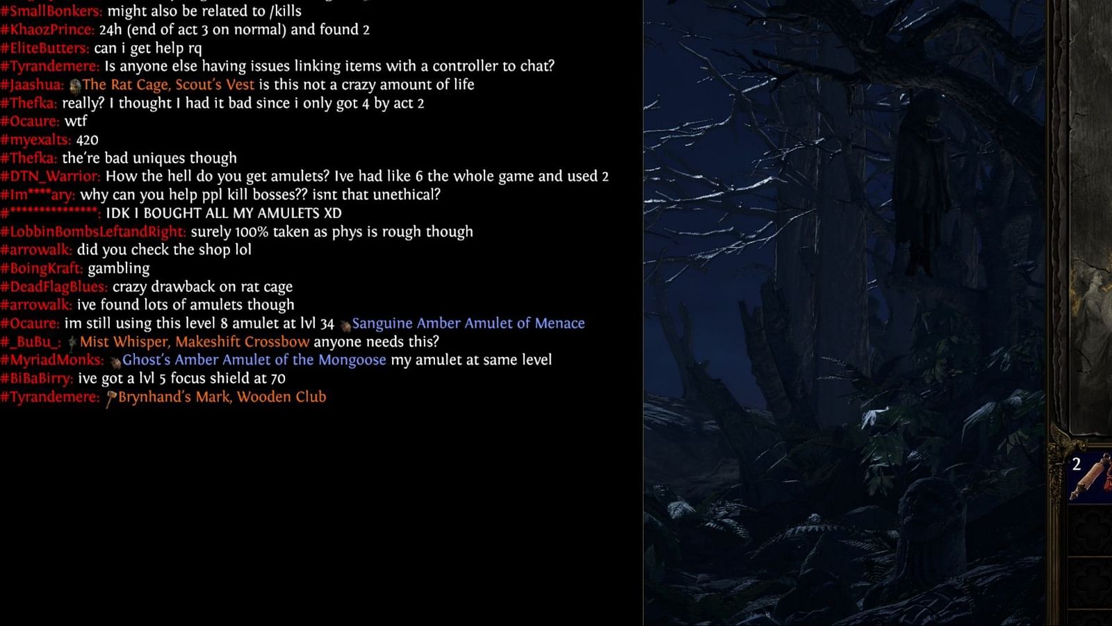 poe 2 share item in chat