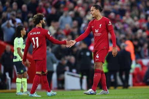 L to R: Salah and Van Dijk - Source: Getty